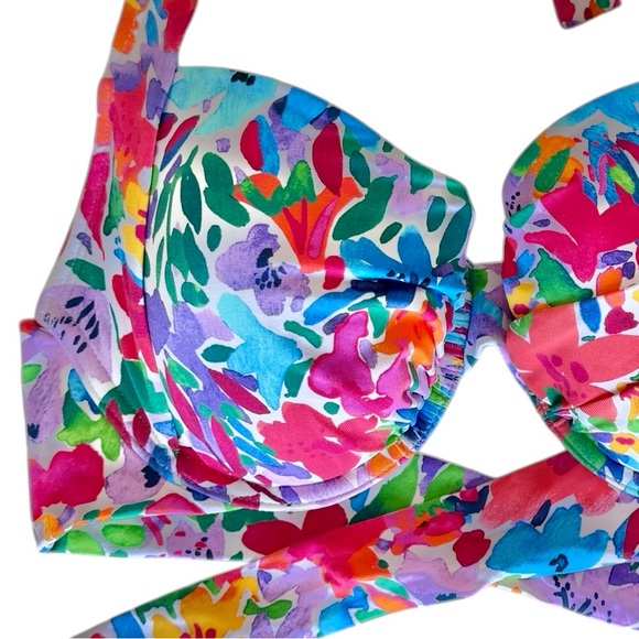 Tommy Bahama Watercolor Floral Underwire Cup Bra, 34D or 36C - Picture 6 of 12